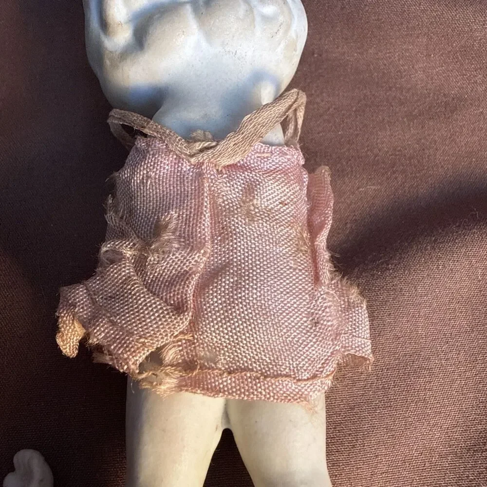 Bisque Flapper Girl Doll Blonde Vintage Made in Japan 5.5